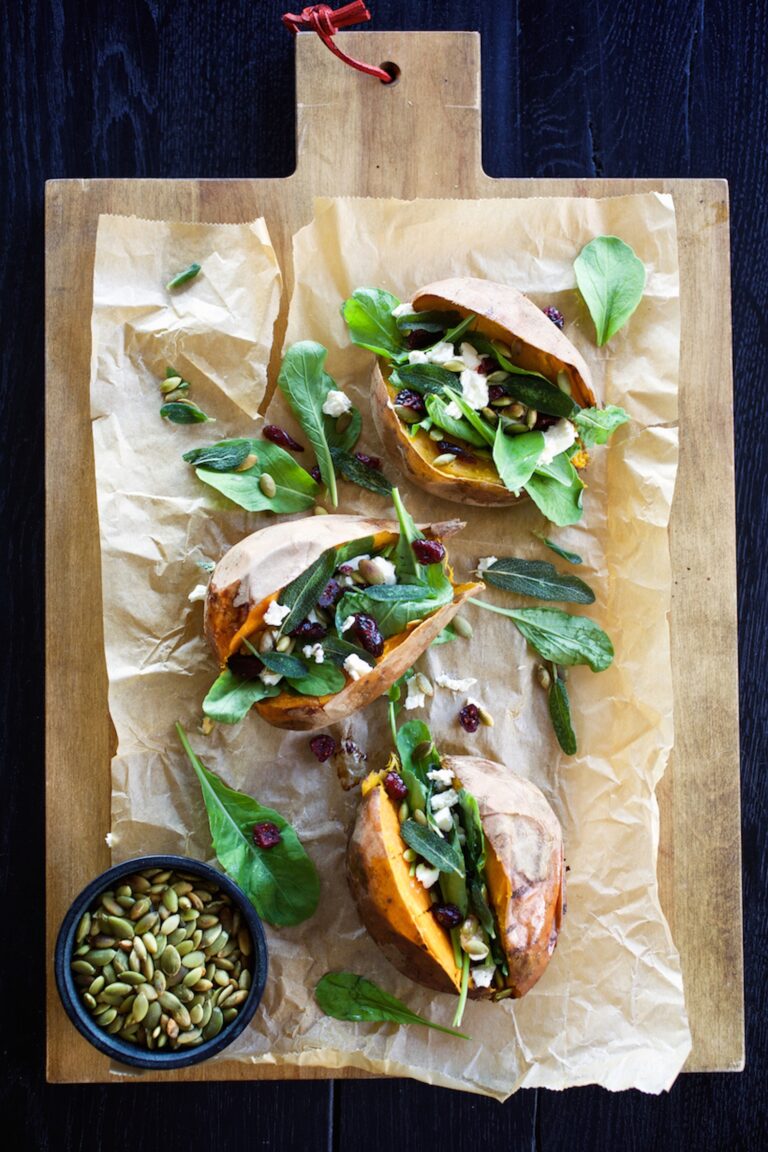 Savory Stuffed Sweet Potatoes