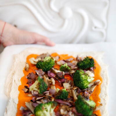 haven pizza party DIY veggie pizza