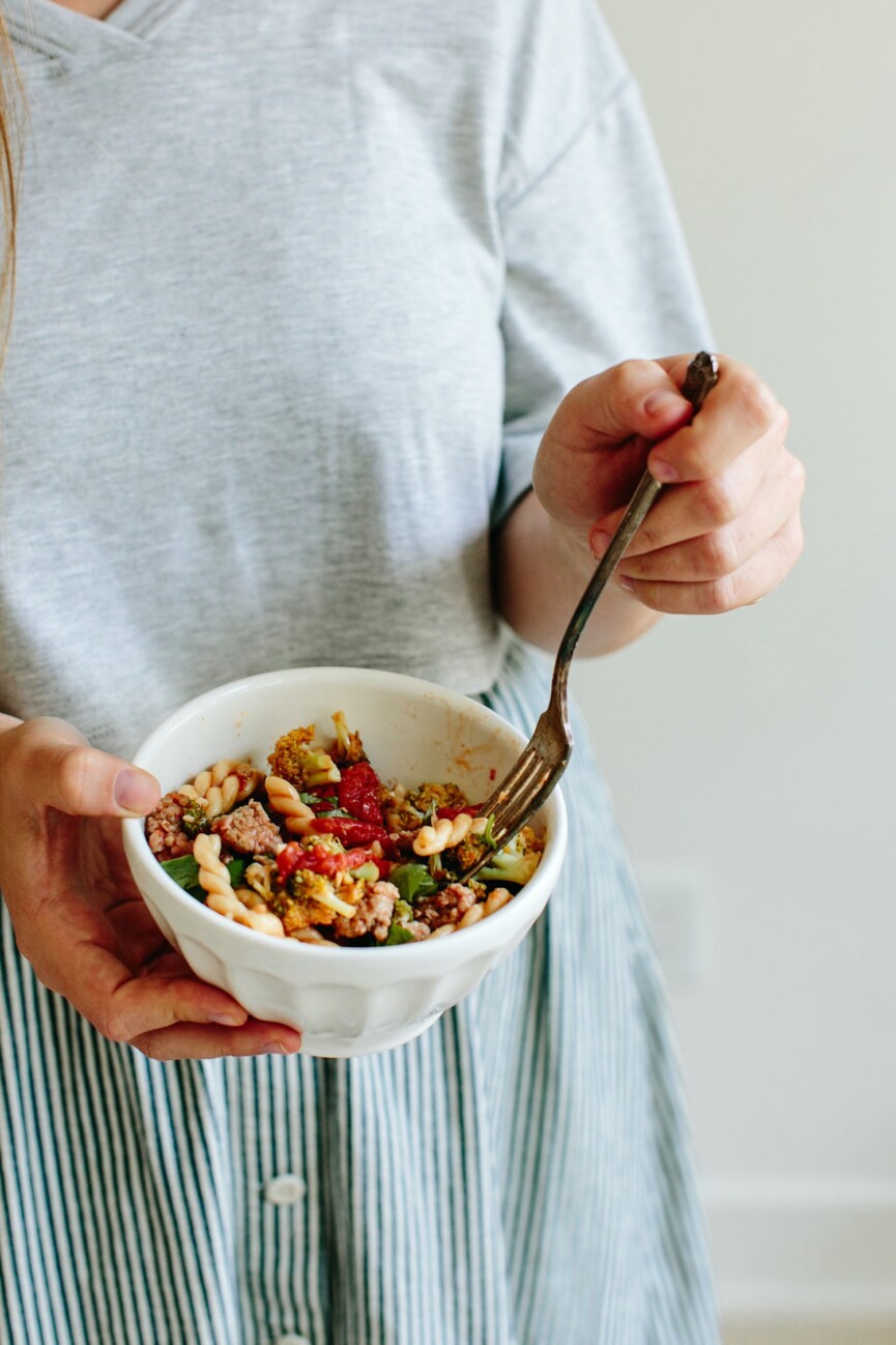 gemelli with turkey sausage and broccoli