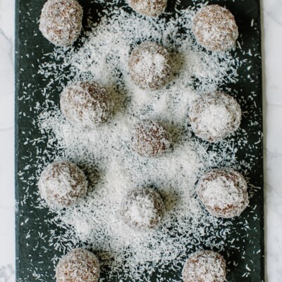 halloween almond butter date balls