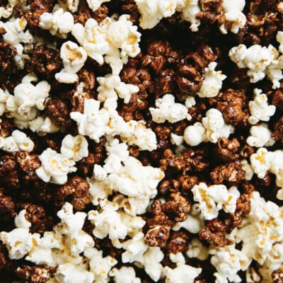 black and white popcorn