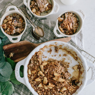 apple pie baked oatmeal