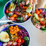 rainbow grain bowl potluck party