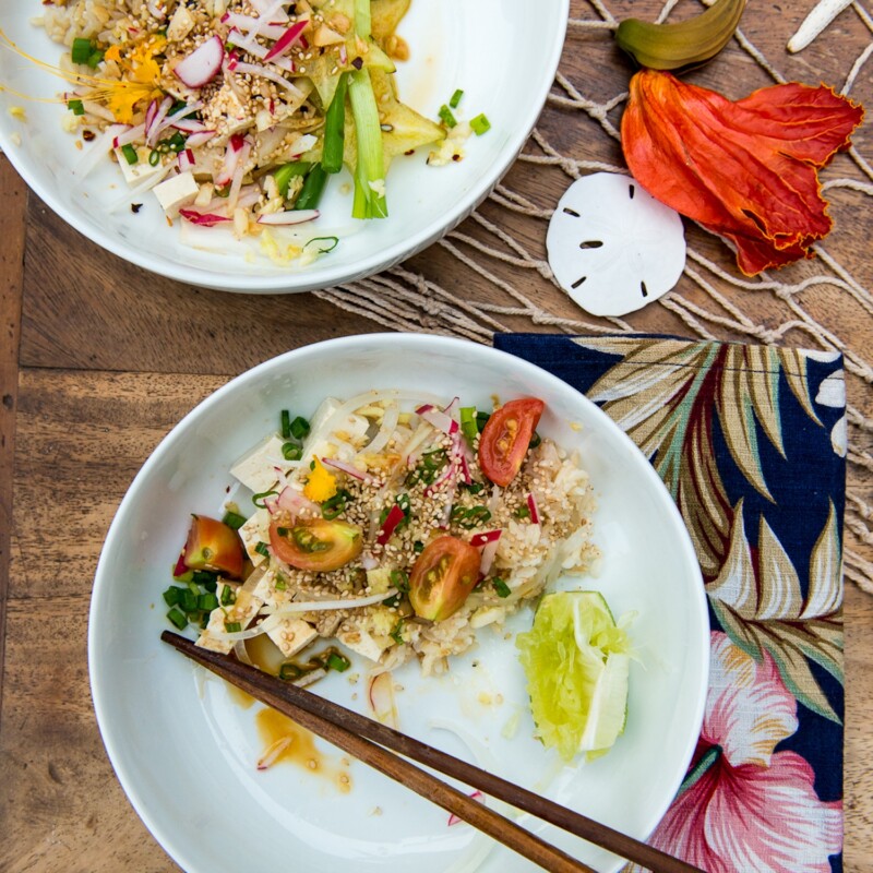 vegan hawaiian poke bowl