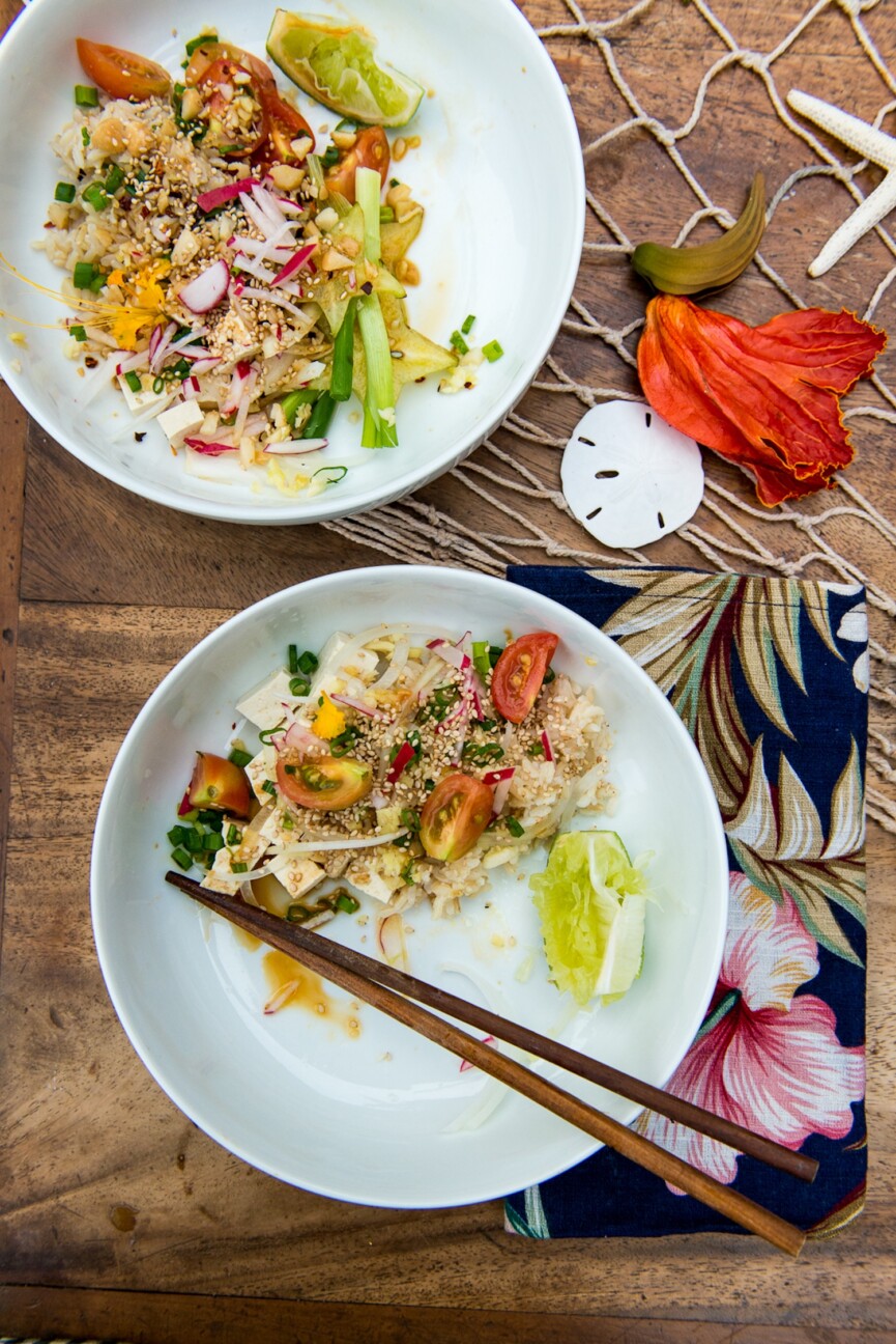 vegan hawaiian poke bowl