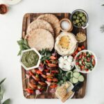 pita and kebab board