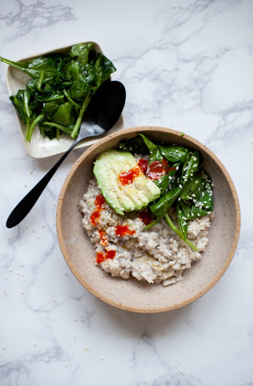 savory superfood oat porridge