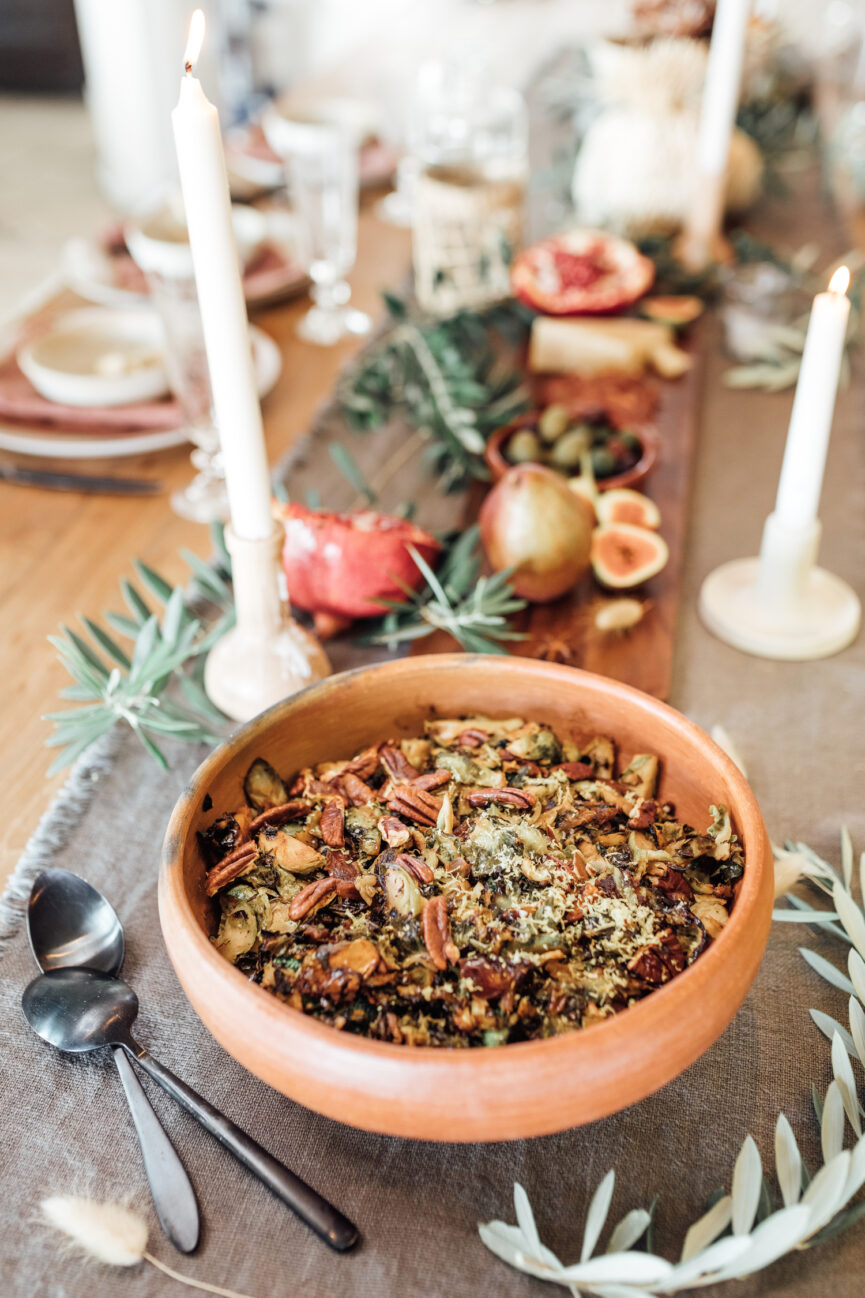 sweet and sour cider brussels sprouts