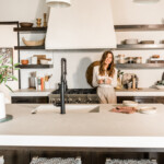 camille styles at home in austin, neutral and white kitchen