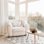 Camille Styles cozy meditation corner in bedroom at home in Austin