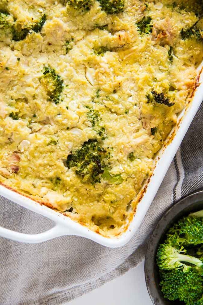 chicken broccoli cauliflower rice casserole