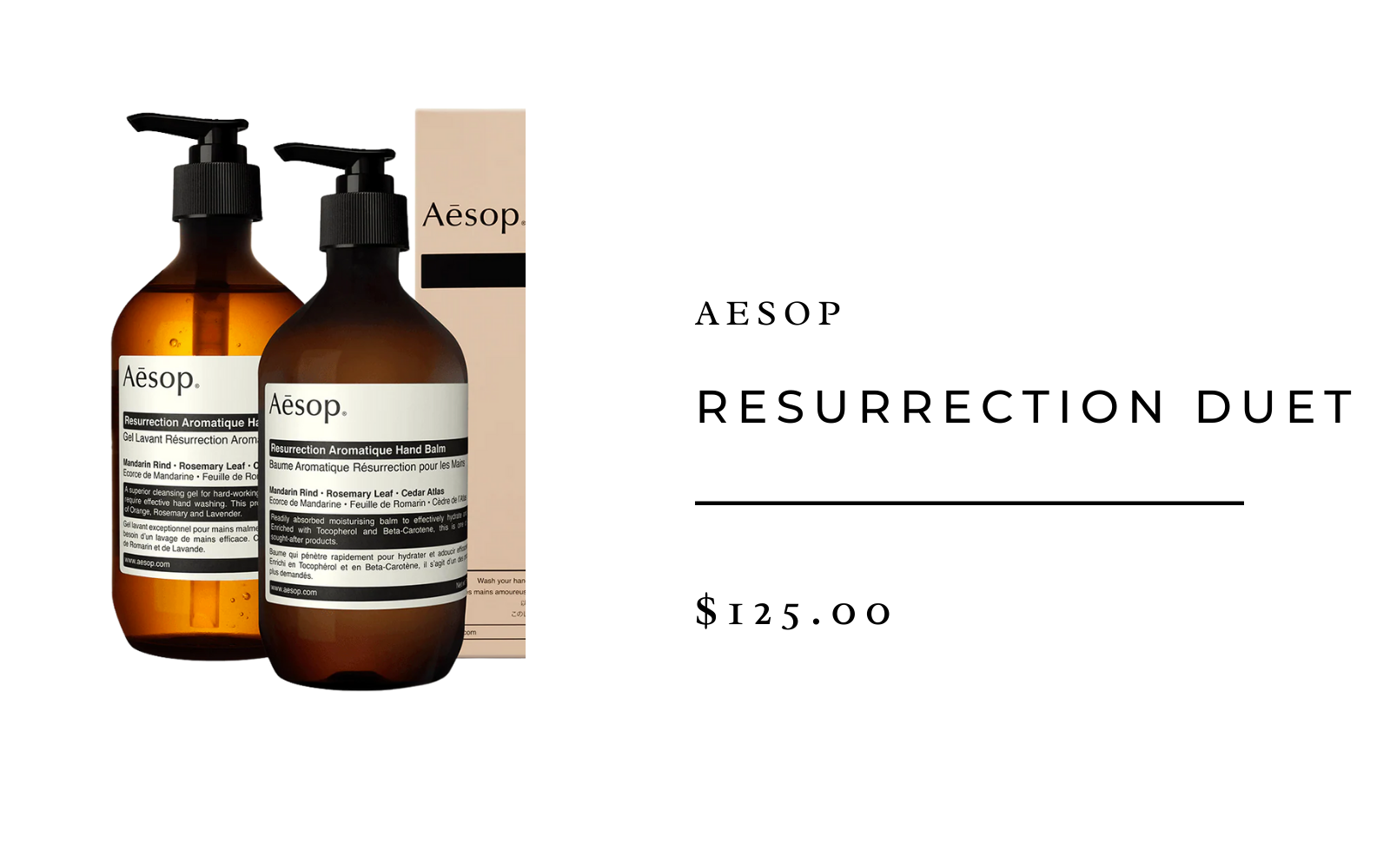 aesop resurrection duo