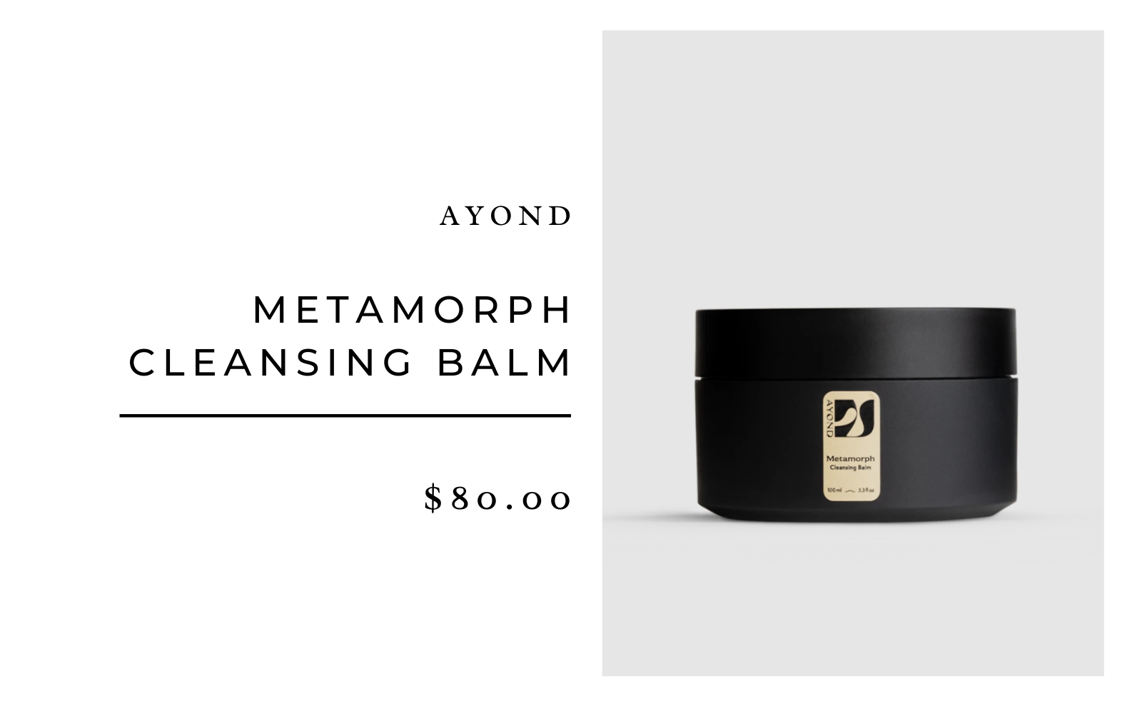 Ayond Metamorph Cleansing Balm