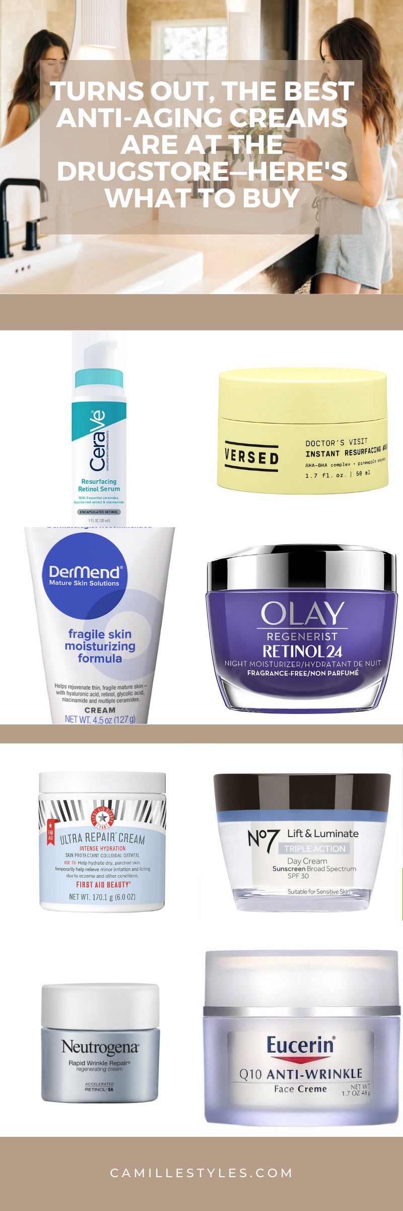  best drugstore anti-aging creams
