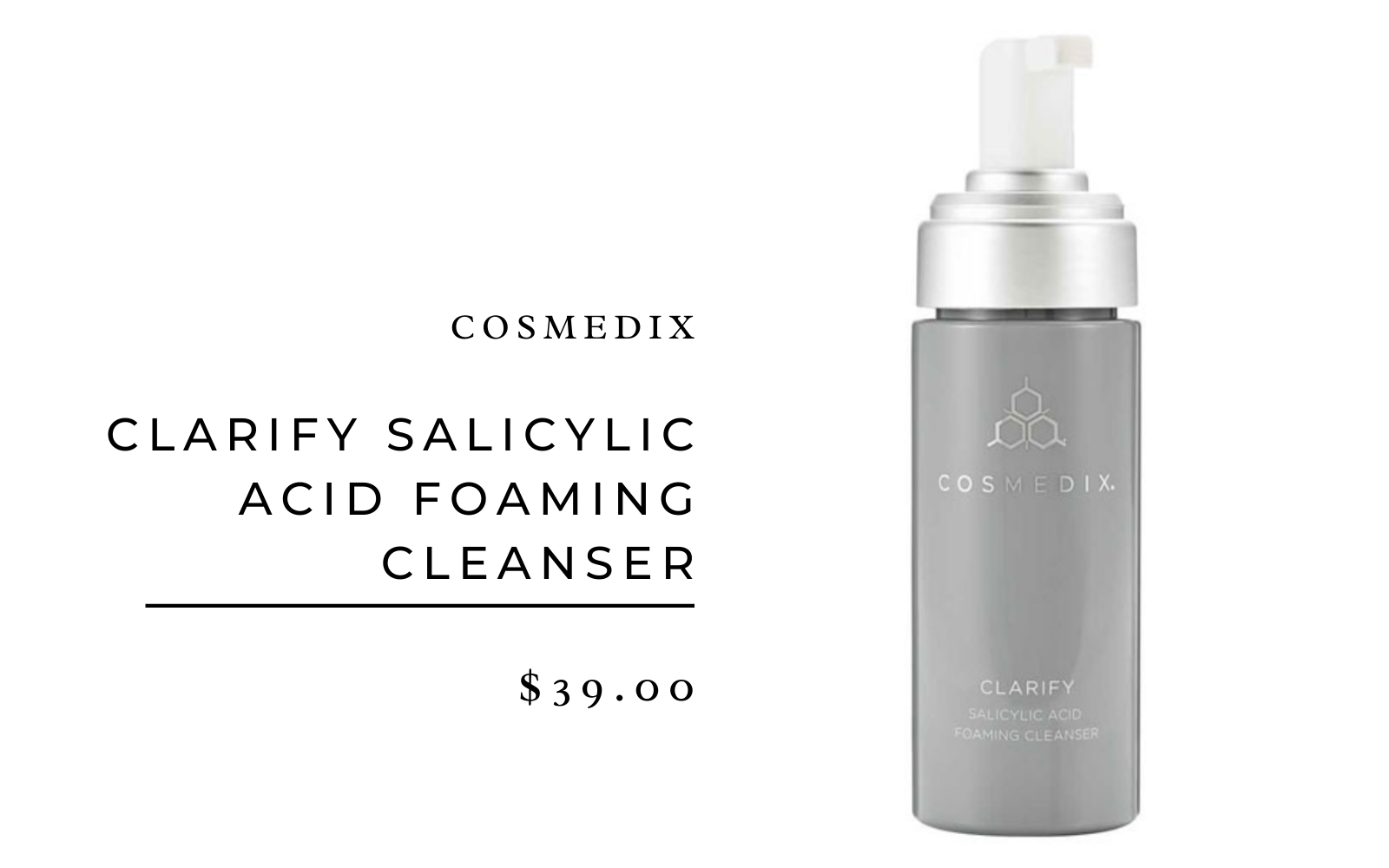 Cosmedix Clarify Salicylic Acid Foaming Cleanser