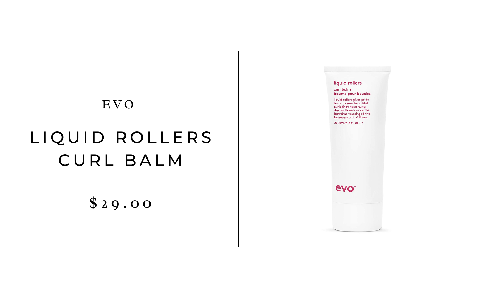Evo Liquid Rollers Curl Balm