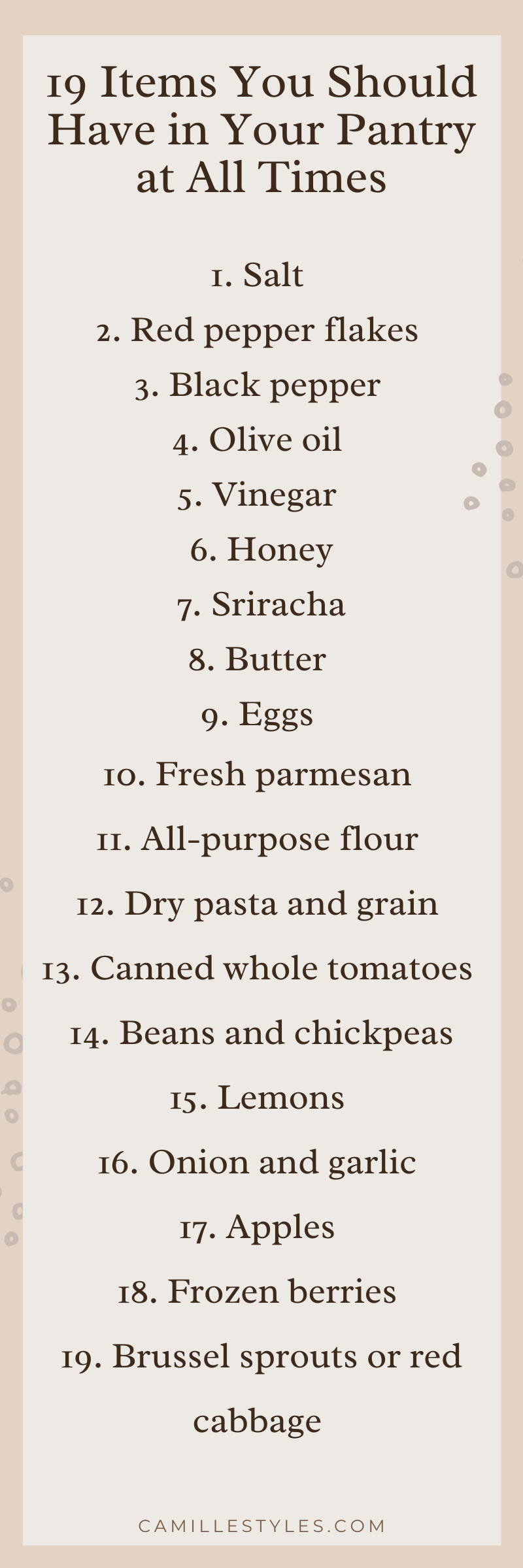 pantry essentials