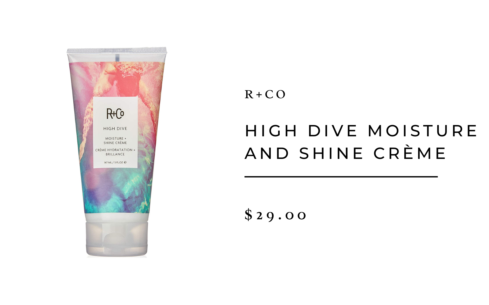 R+Co High Dive Moisture and Shine Creme