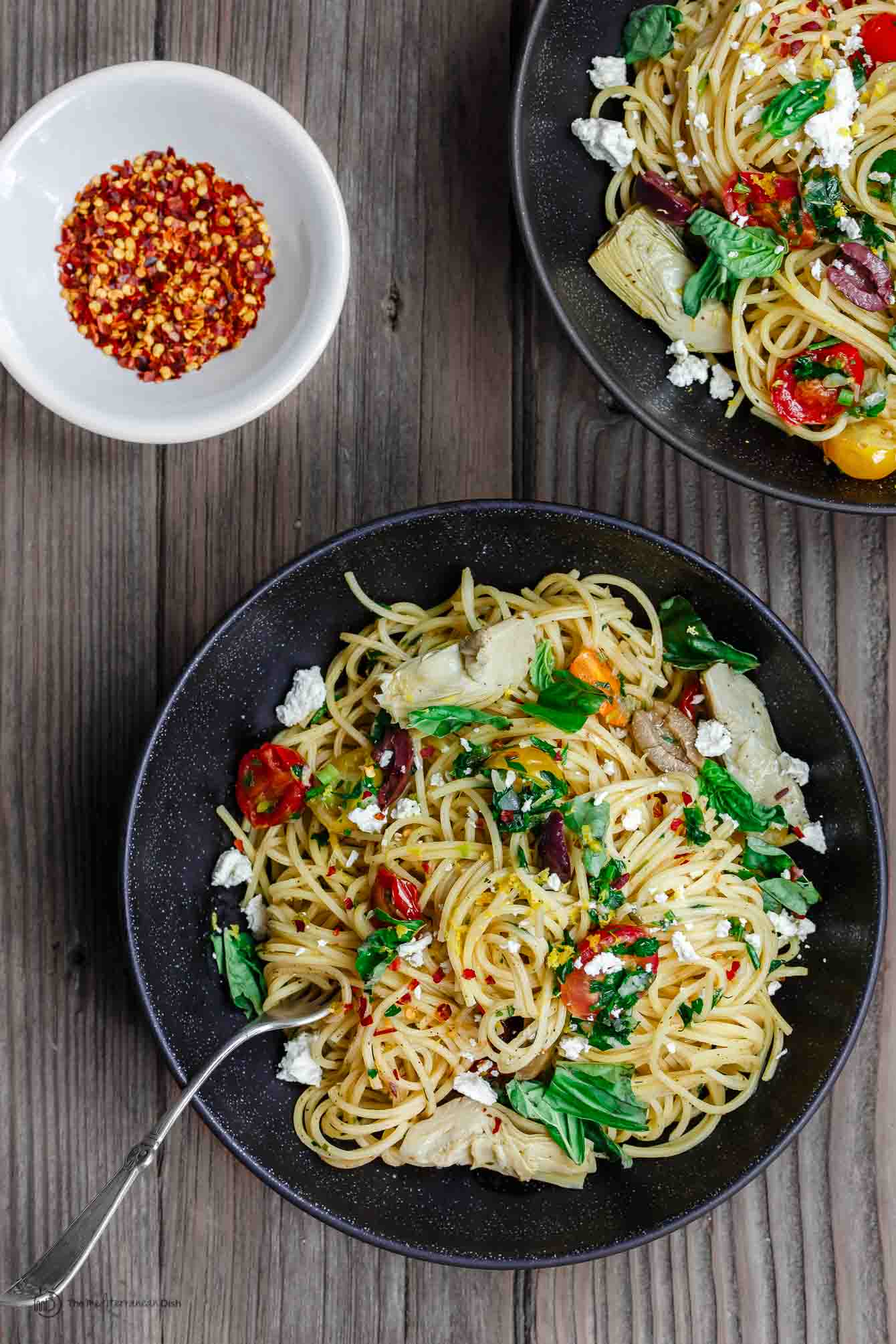 Simple Mediterranean Olive Oil Pasta - light pasta recipes