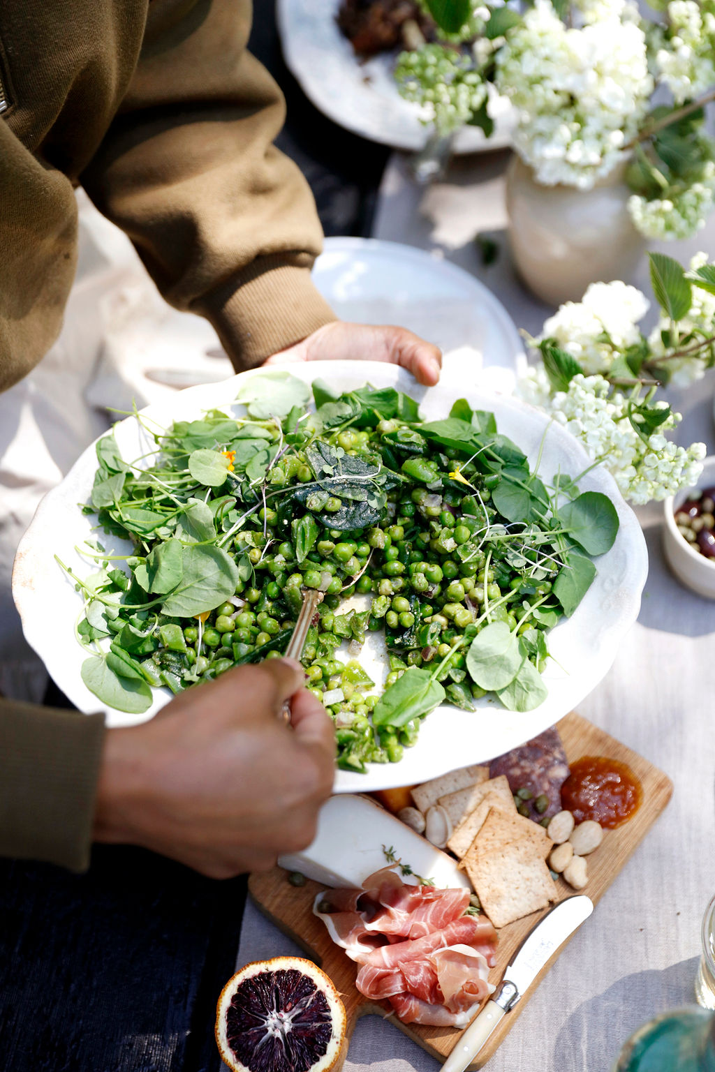 pea salad with mint