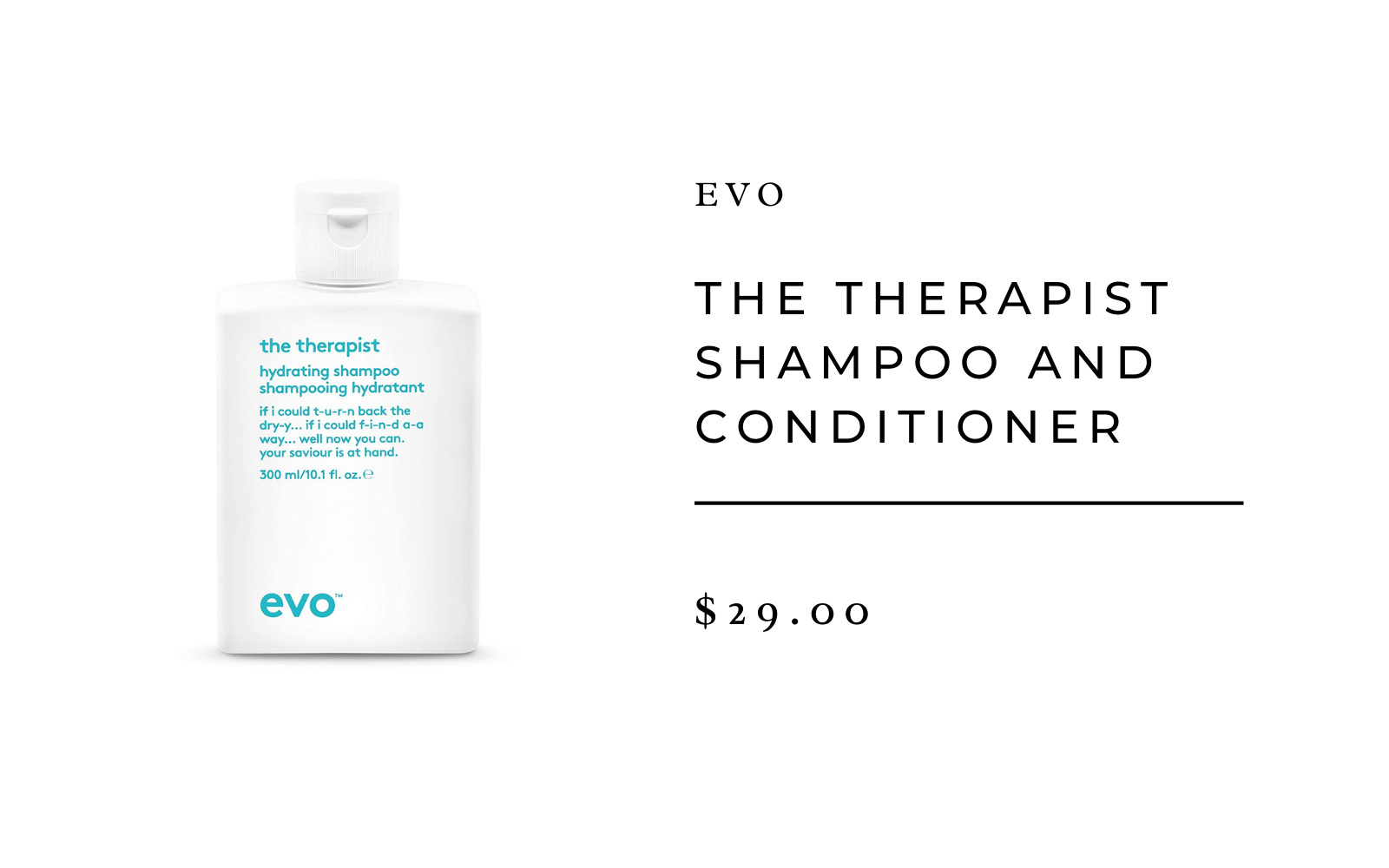 EVO The Therapist Shampoo