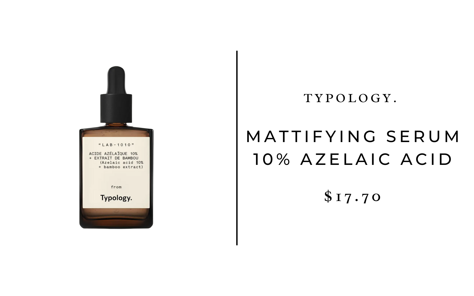 typology mattifying serum azelaic acid