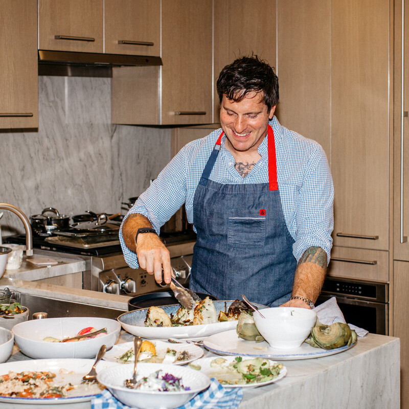 chef Seamus Mullen at home