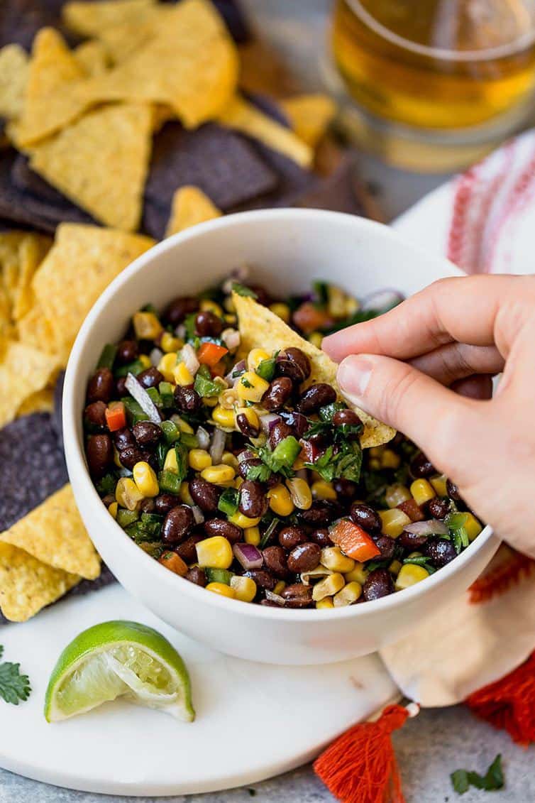 Black bean salsa - Brown Eyed Baker