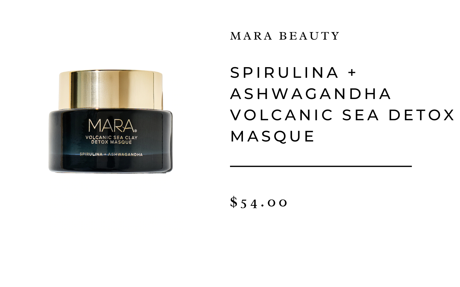 MARA Spirulina + Ashwagandha Volcanic Sea Detox Masque