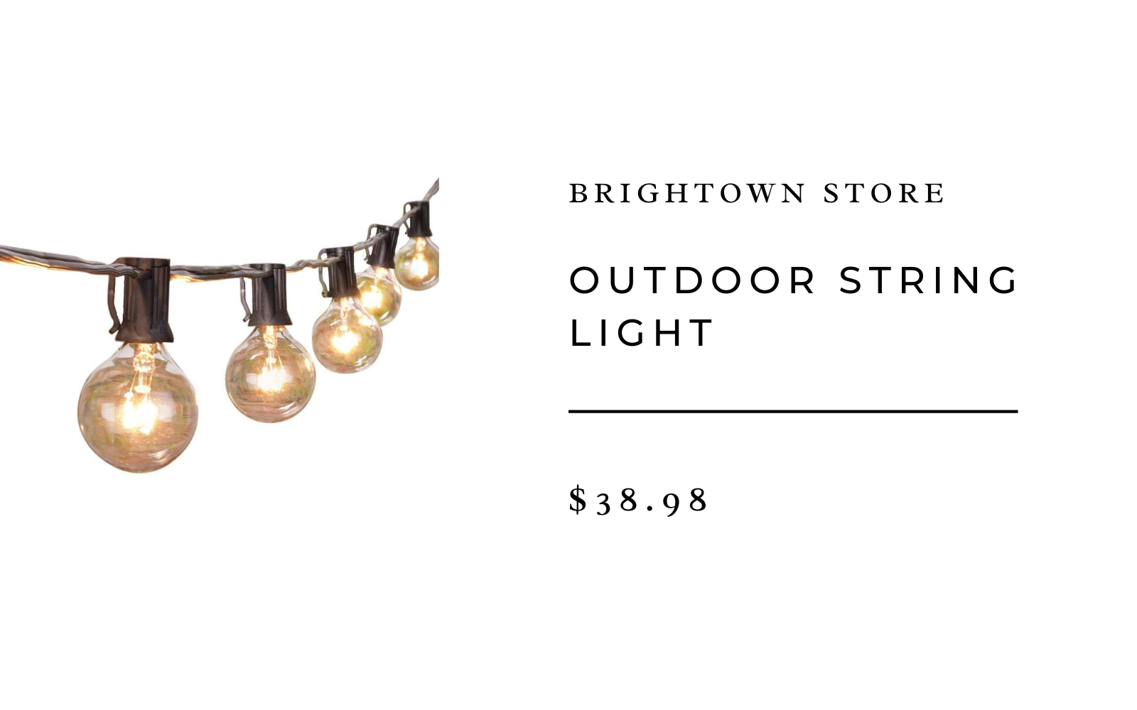 edison string lights