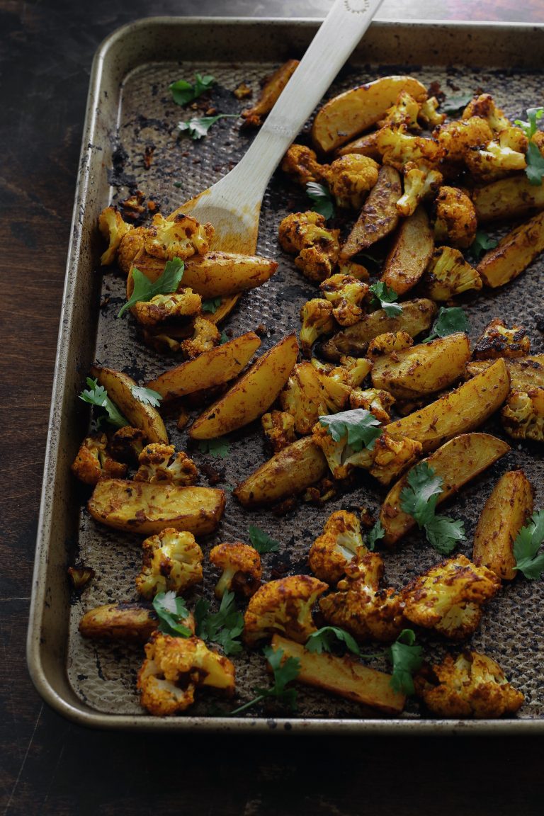 sheet pan aloo gobi