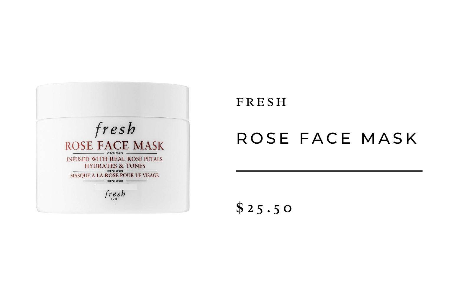 Fresh Rose Face Mask