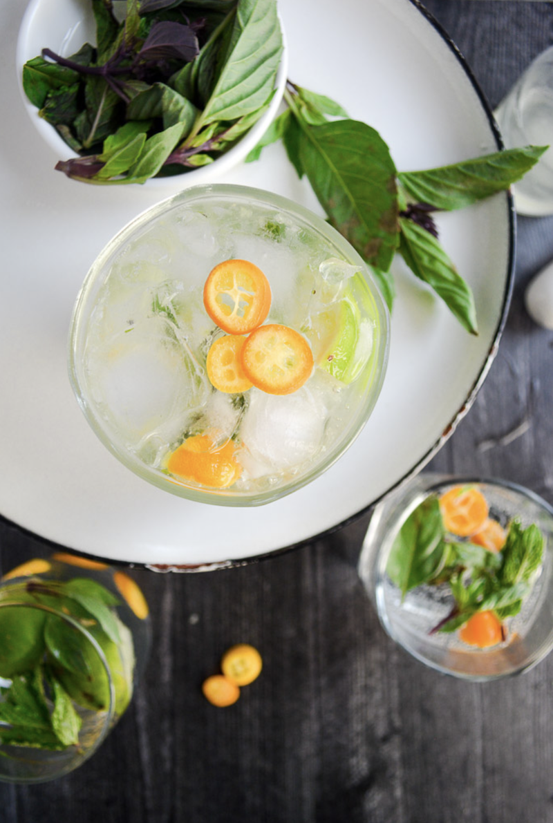 Thai Basil and Kumquat Mojitos from Wanderings in My Kitchen