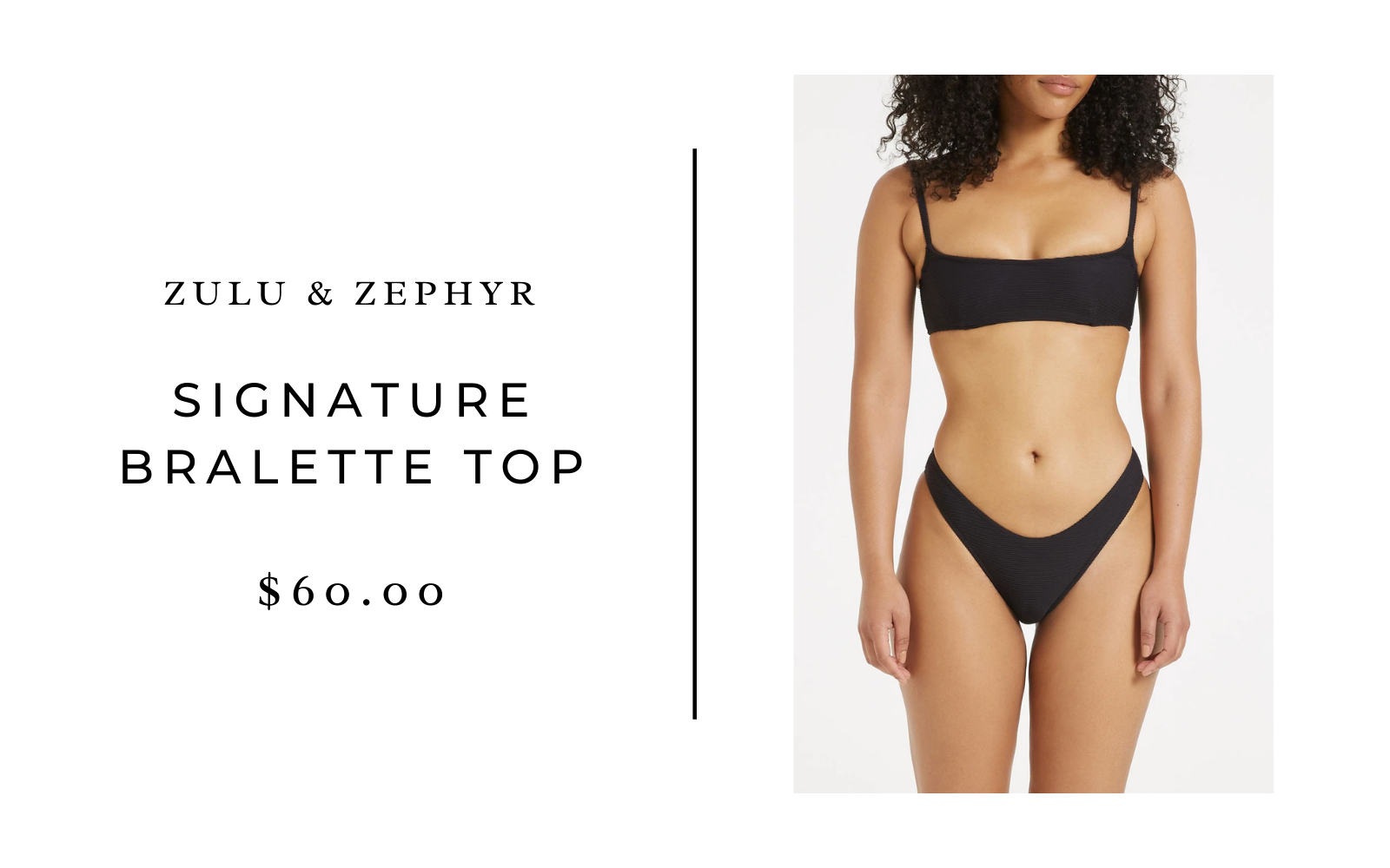  Zulu & Zephyr Signature bralette