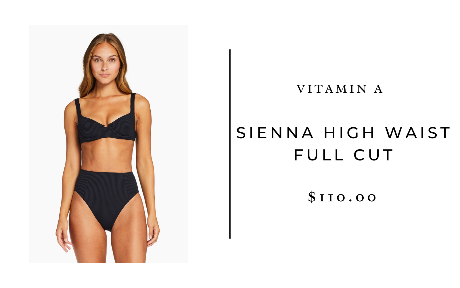 Vitamin A Swim Sienna High-Waist Full Cut Bottoms