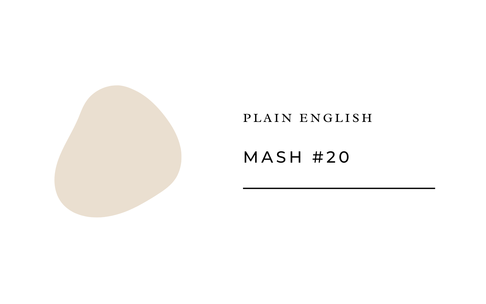 plain english design mash