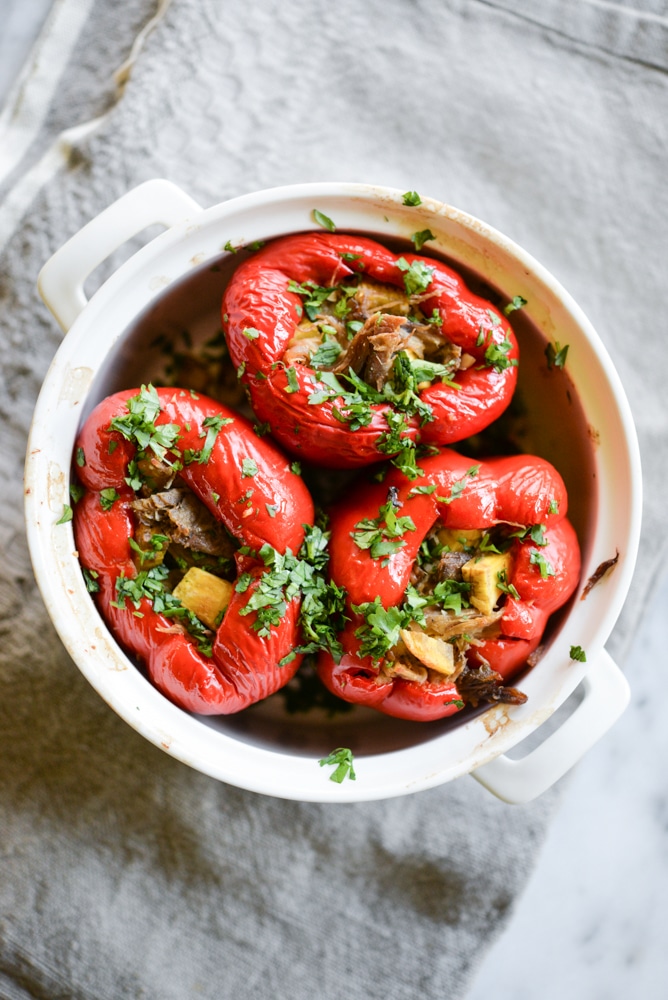 carnitas stuffed peppers