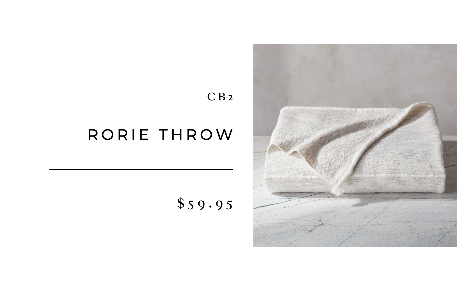 CB2 Rorie Throw 