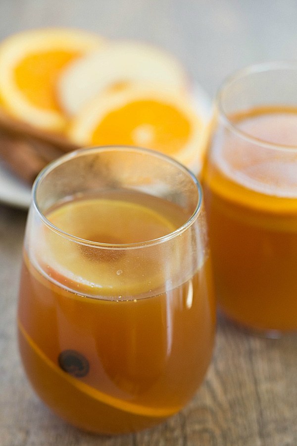 hot apple cider rum punch