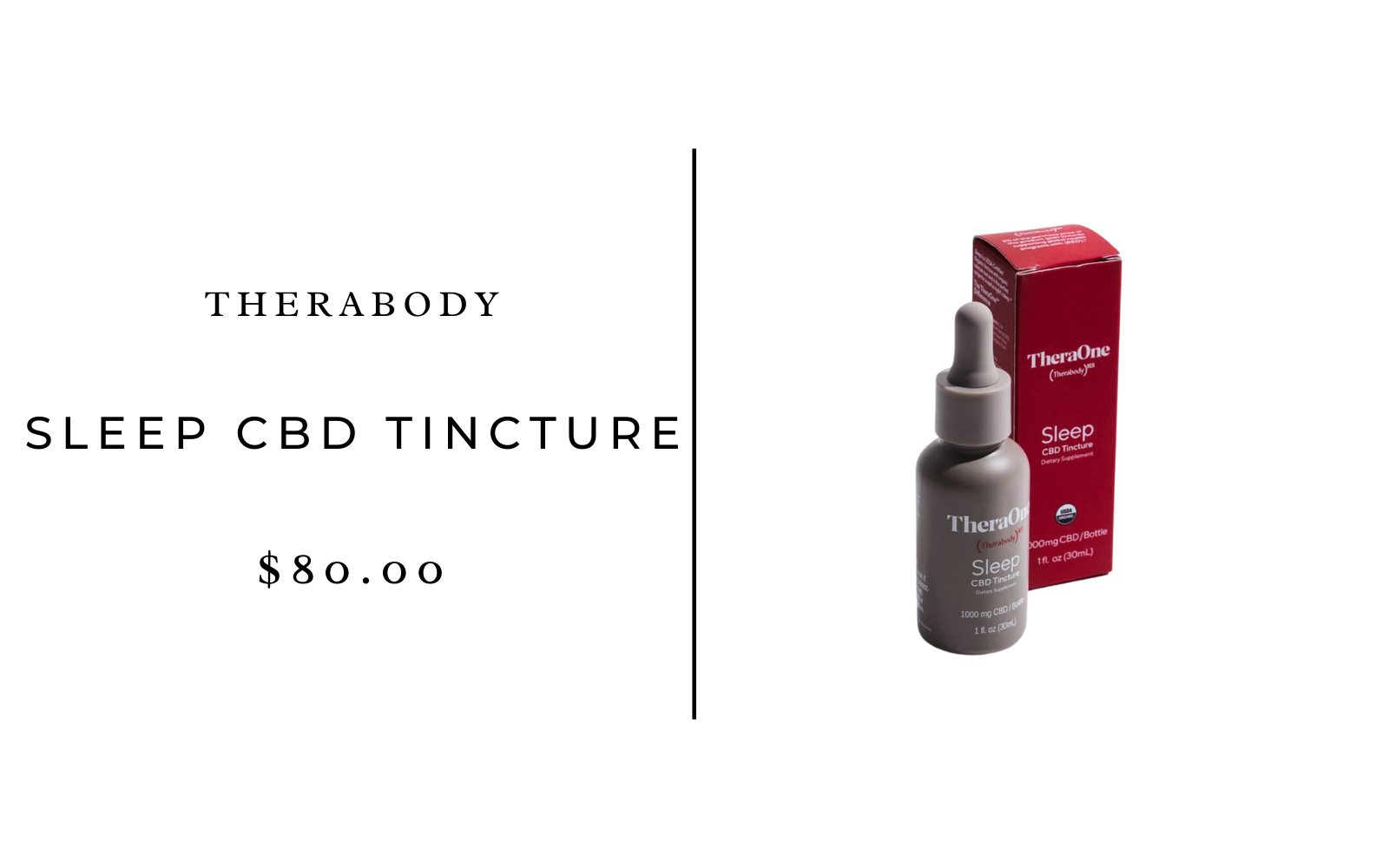 TheraOne Sleep CBD Tincture 