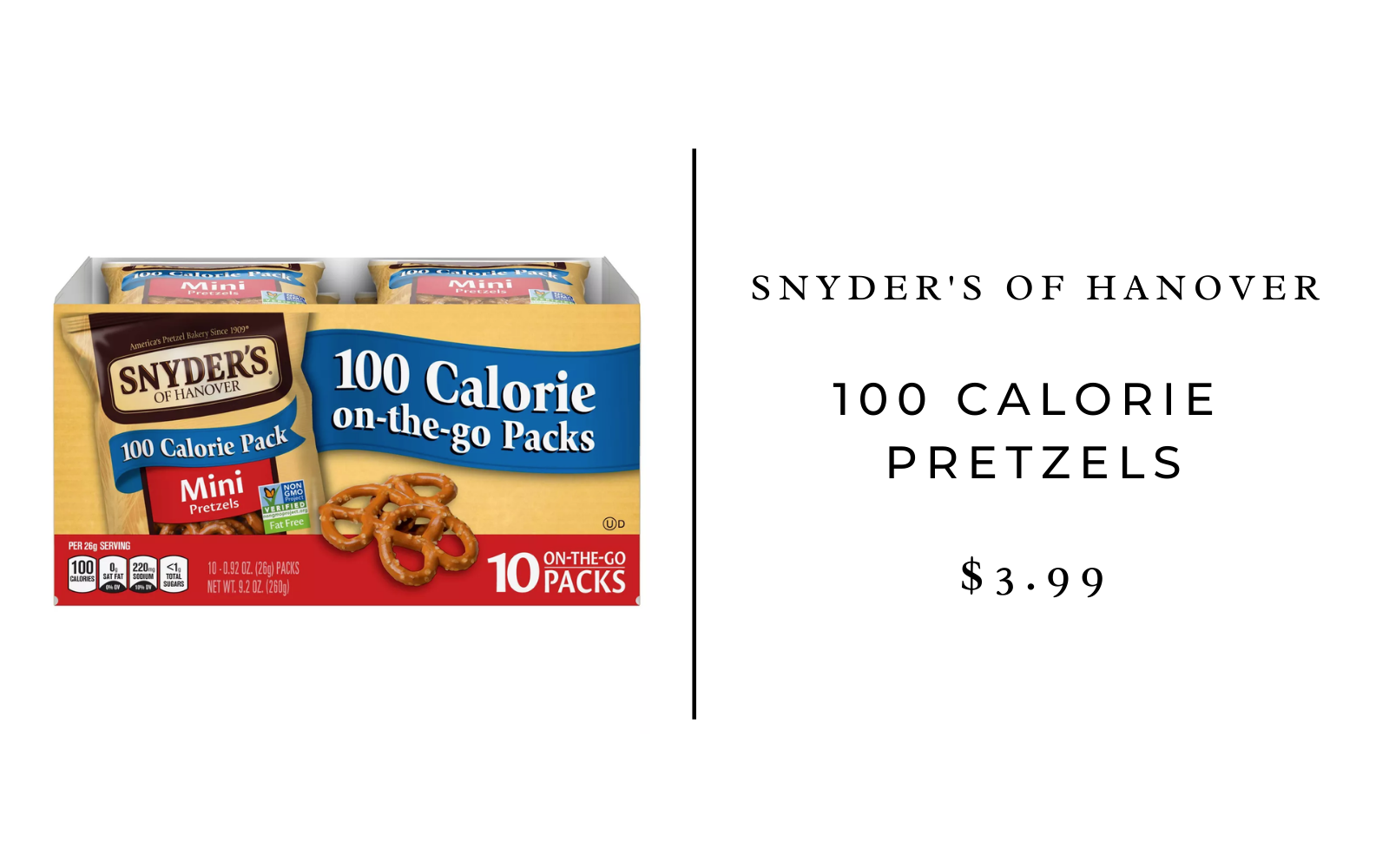 snyder's of hanover mini pretzels