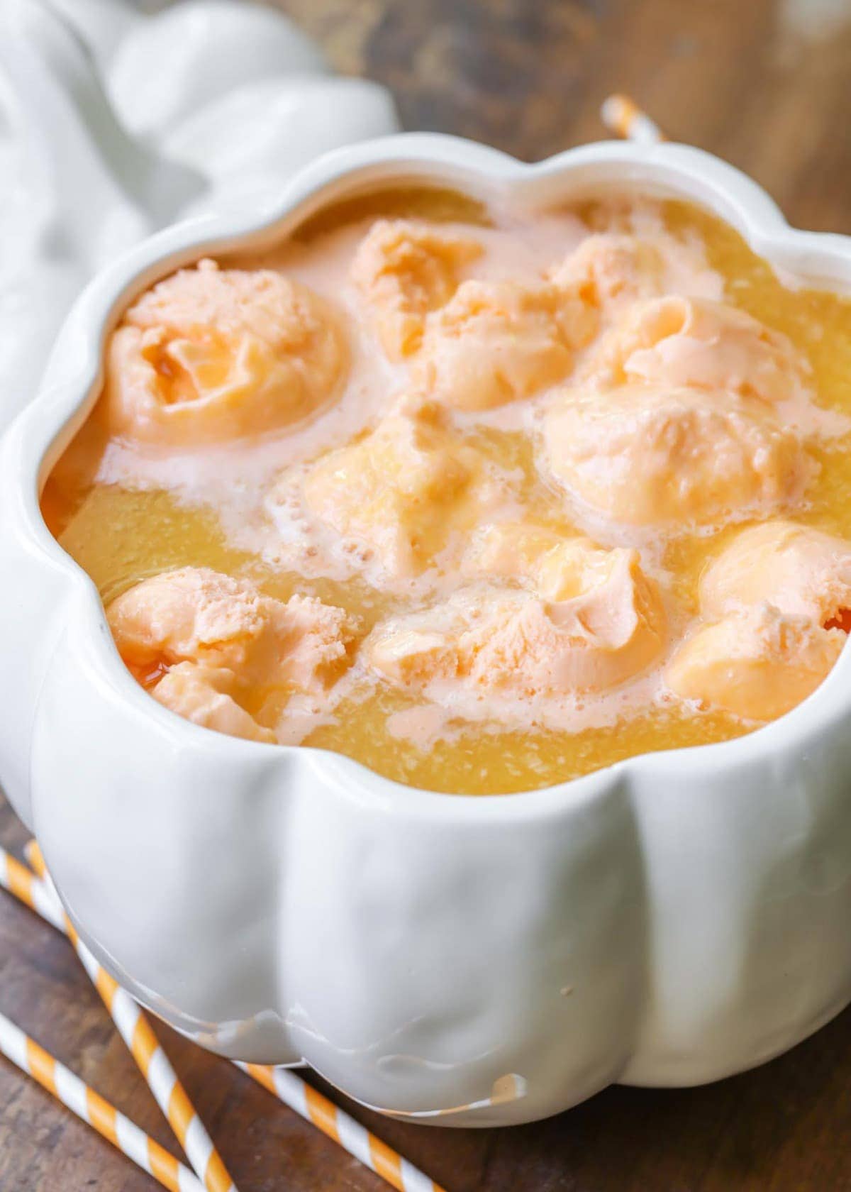 orange sherbert halloween punch