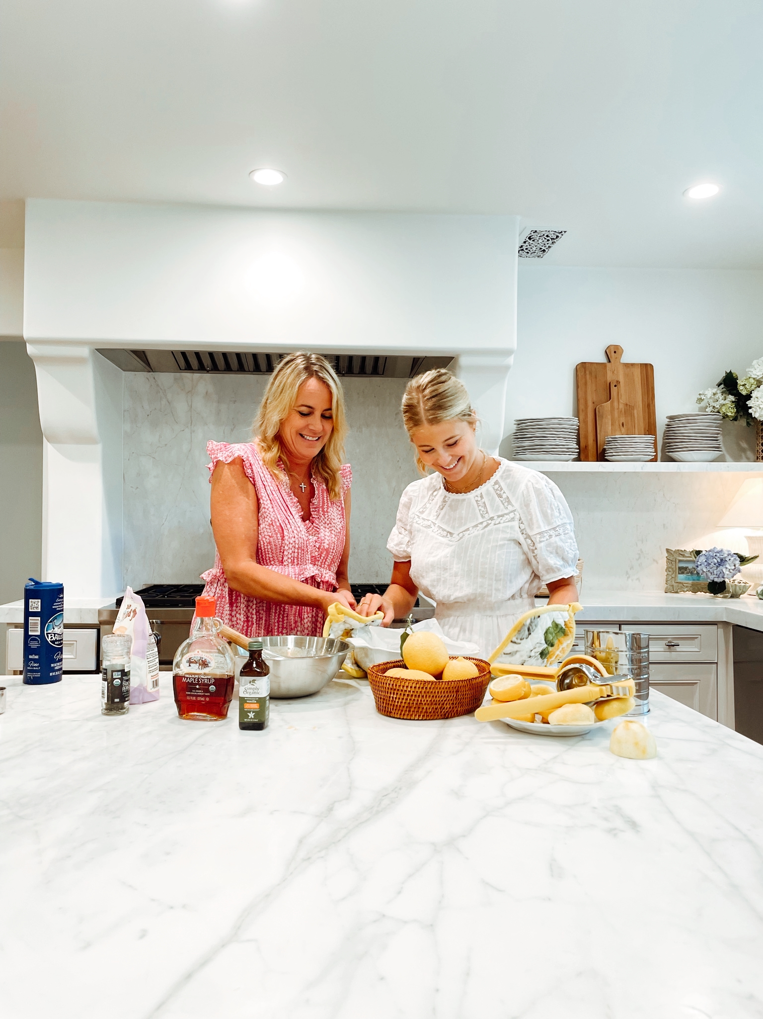 bridget and mom baking bts
