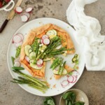 ricotta and cheddar summer vegetable tart