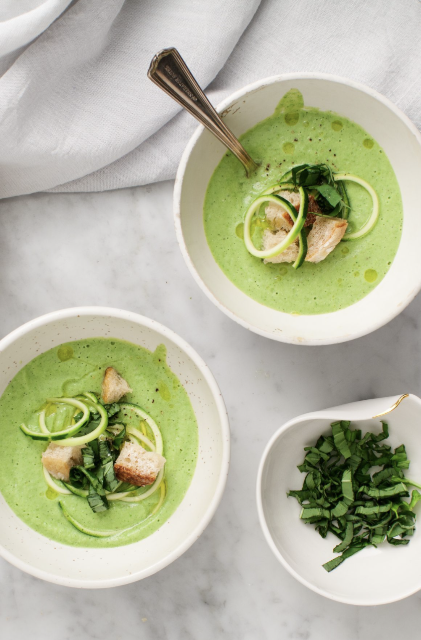 Basil Zucchini Soup from Love & Lemons