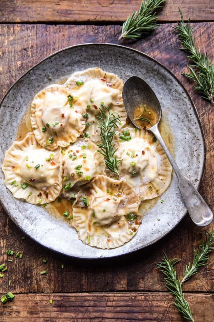 seared scallop ravioli from half baked harvest