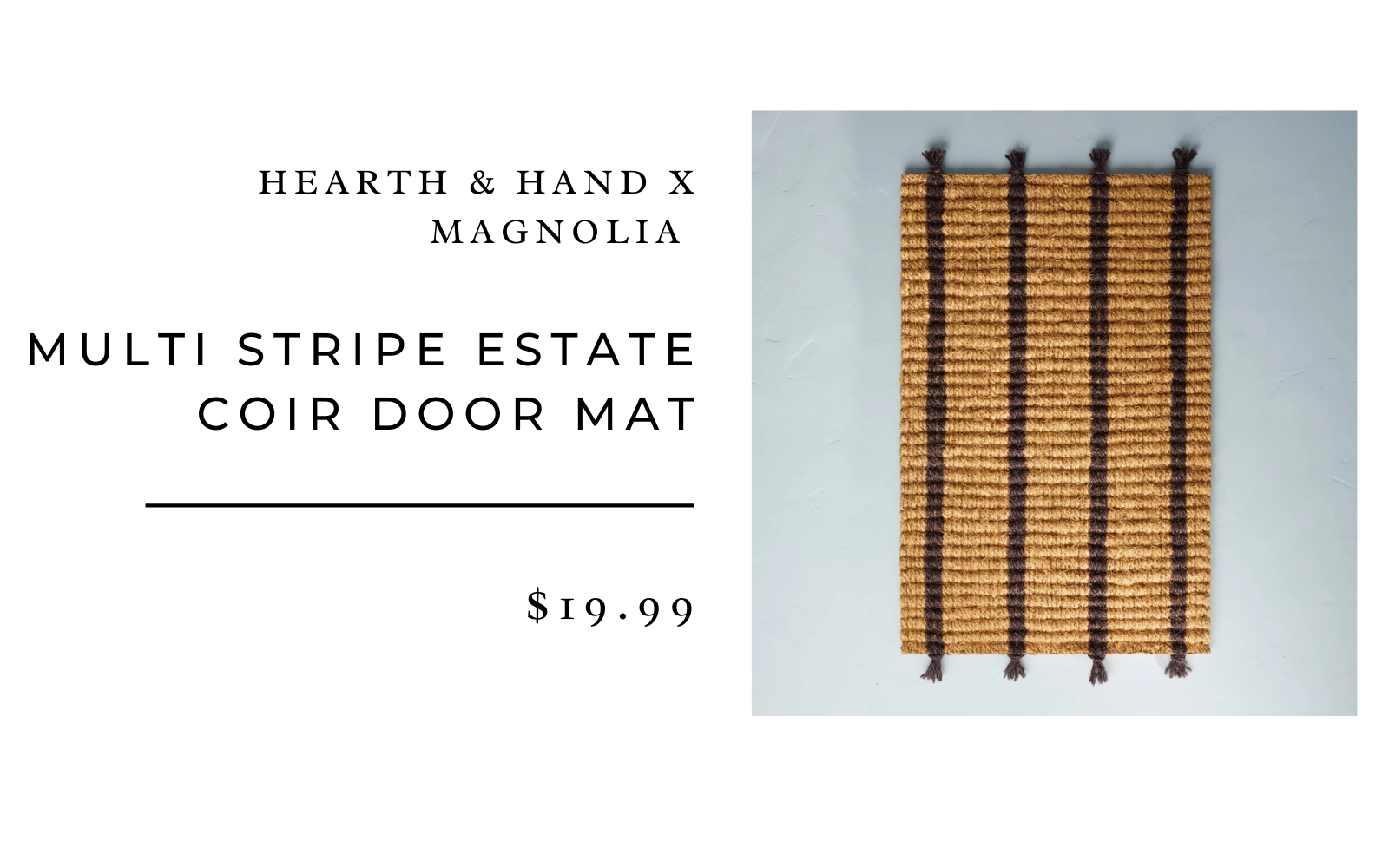 Hearth & Hand™ with Magnolia Multi Stripe Estate Coir Door Mat 