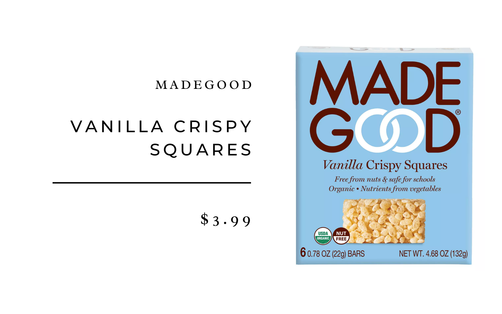 madegood vanilla krispy squares