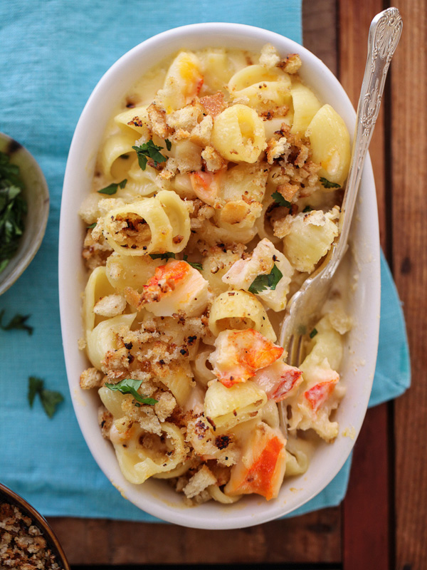 lobster mac and cheese from foodie crush