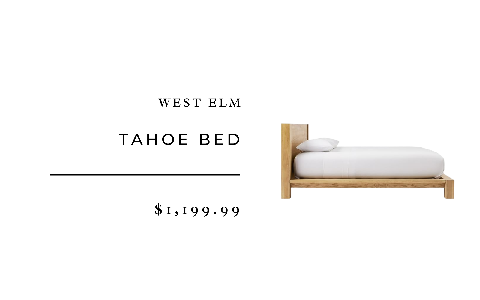 west elm tahoe bed